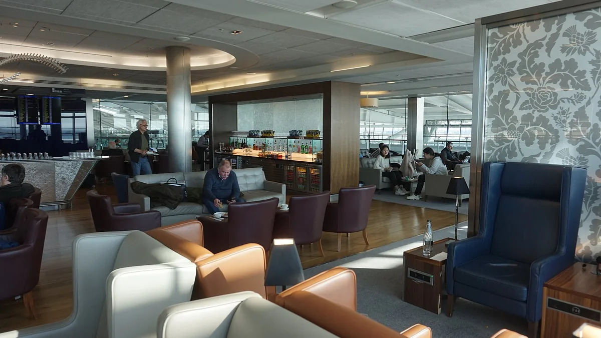 Club lounge at Heathrow Terminal 5