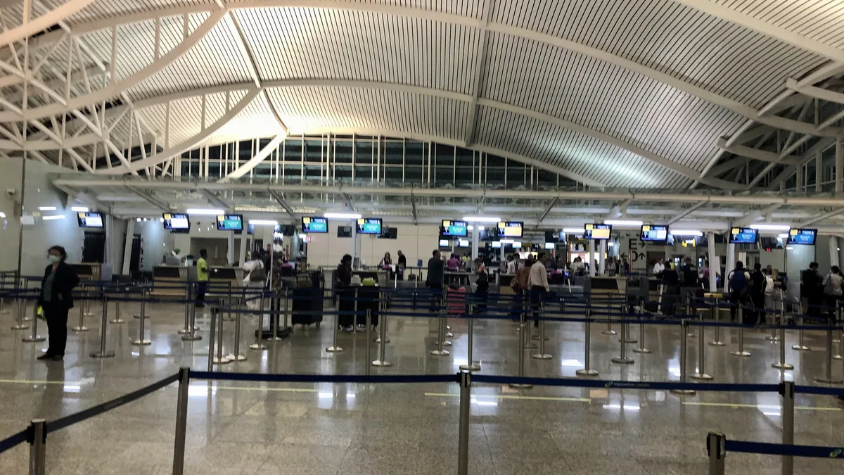 Immigration hall at Ngurah Rai International Airport, Bali