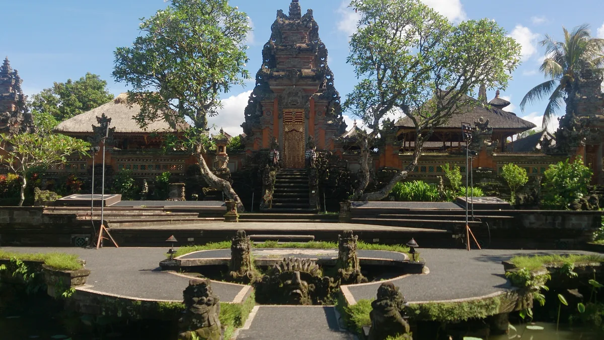 Pura Taman Saraswati temple in Ubud, Bali